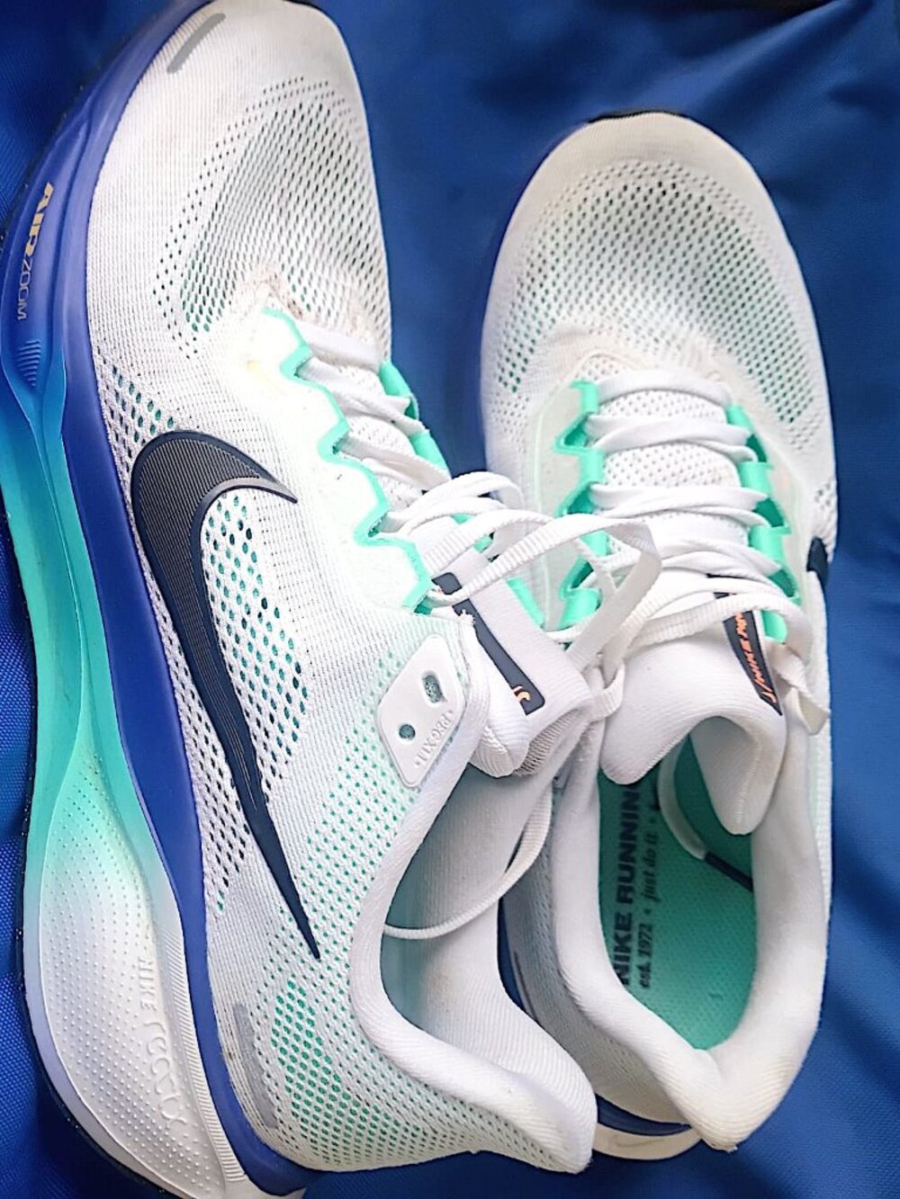 Nike Air Zoom Pegasus 41 White Black Men's Running Shoes Sz 9.5